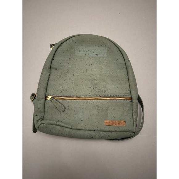 Tiradia Cork Handbags - Tiradia Cork Brunch Backpack Mint Green
